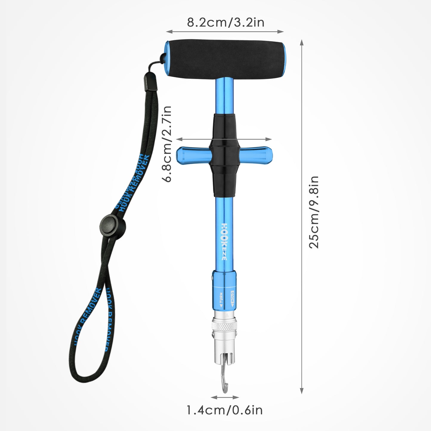 Hook-Eze High End Hook Remover with lanyard