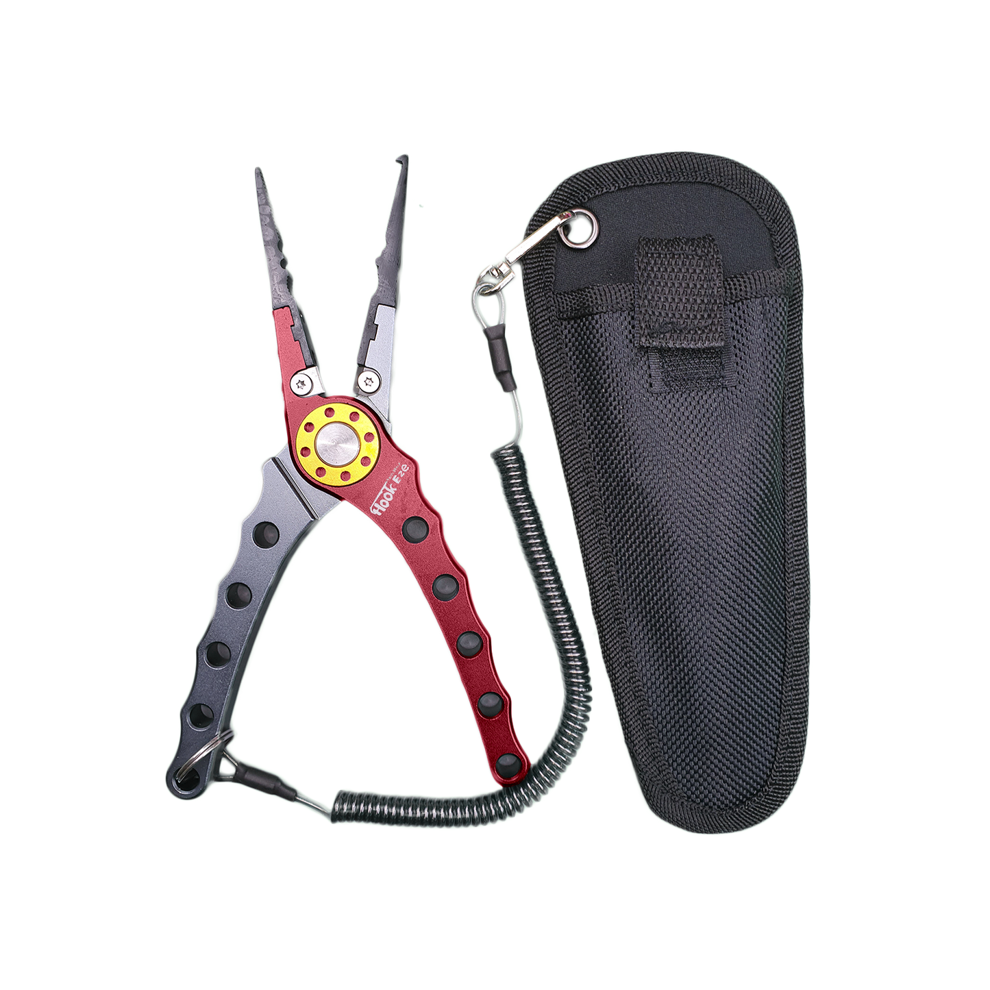 hookeze pliers red with pouch