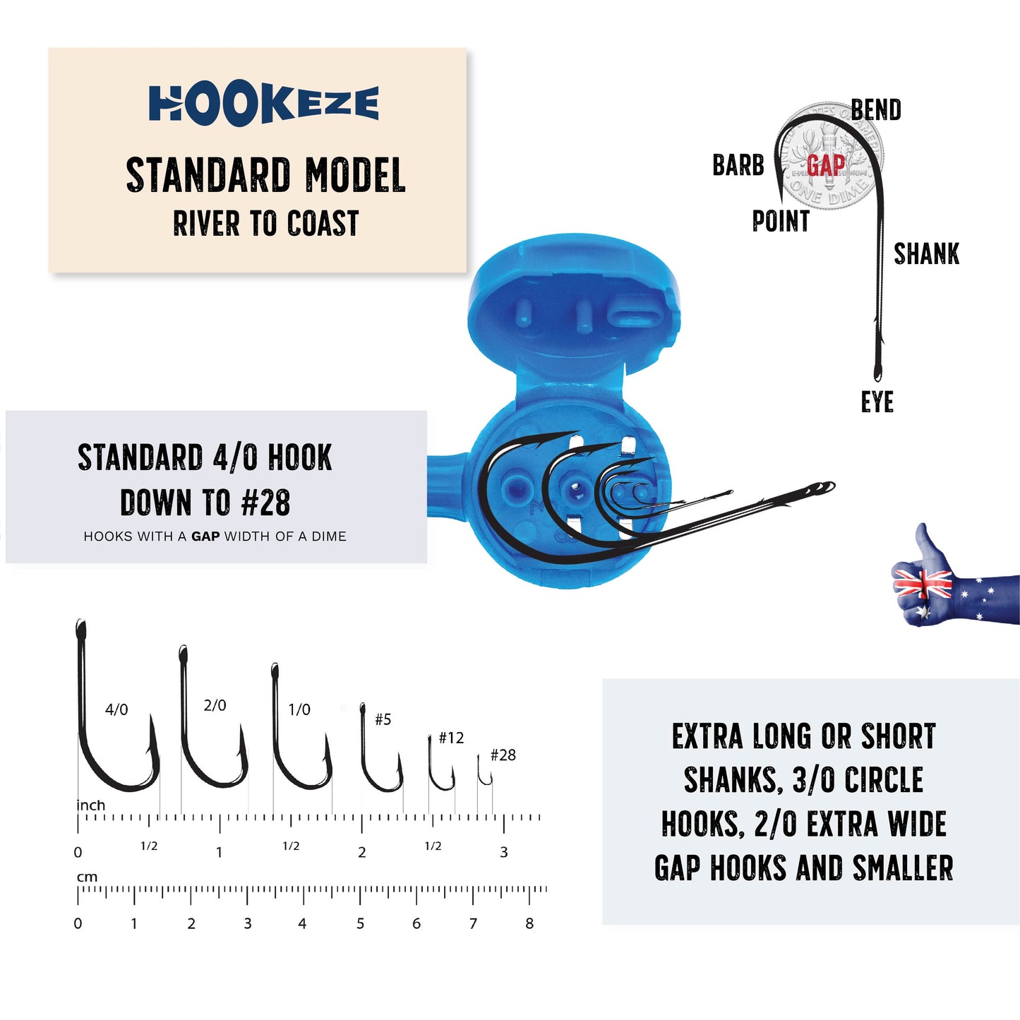 Hook-Eze Angler's Must-Have Fishing Tools | Hook Remover Pack (Standard & Large)