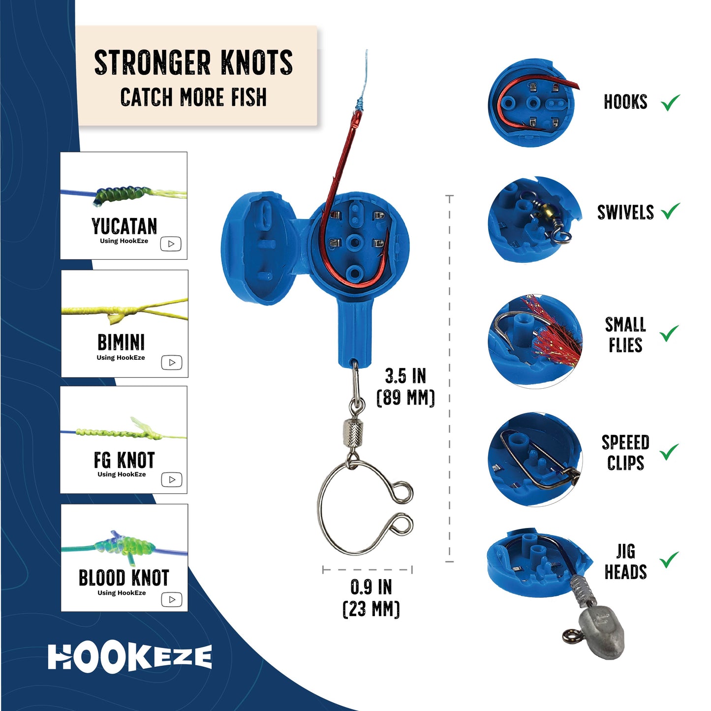 Hook-Eze Angler's Must-Have Fishing Tools | Plier Pack (Standard & Large)
