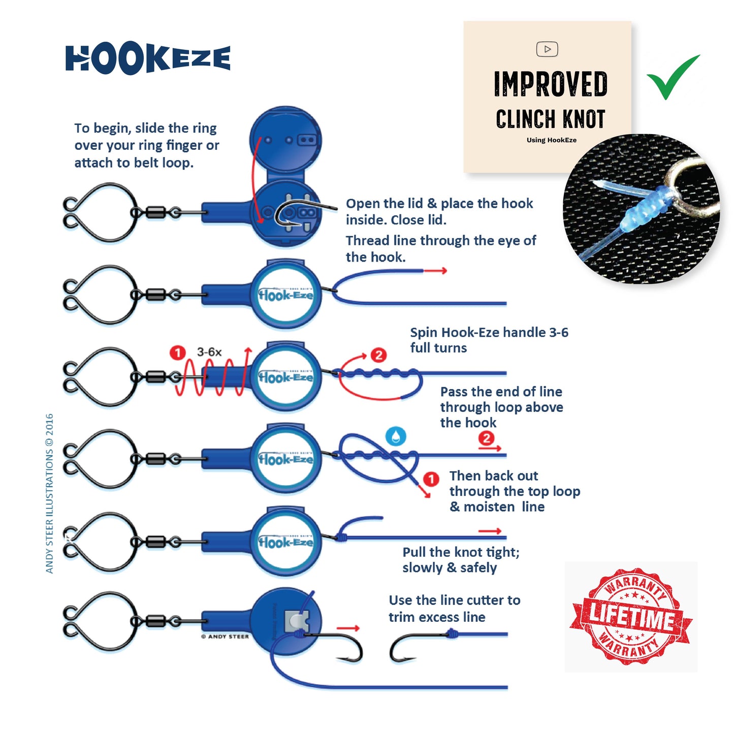 Hook-Eze Angler's Must-Have Fishing Tools | Plier Pack (Standard & Large)