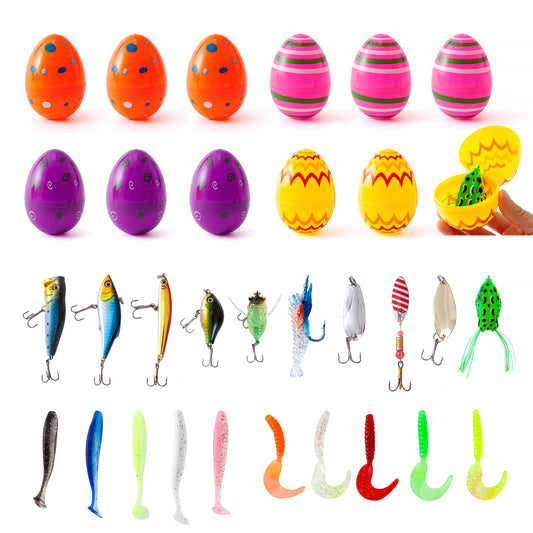 HookEze Easter Egg Fishing Surprises | 12 Pack