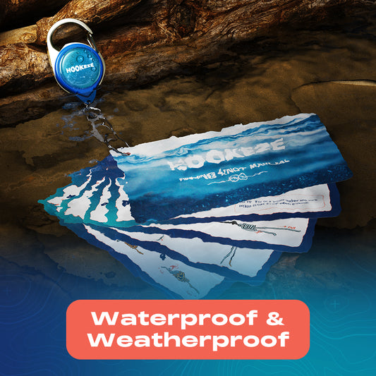 Hook-Eze Fishing Knot Tying Guide Booklet & Hook-Eze Nail Knot Model (Pack of 2) 12 Illustrated Fishing Knots