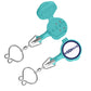 Hook-Eze Fishing Nail Knot Tying Tool | Pack of 2 | Blue