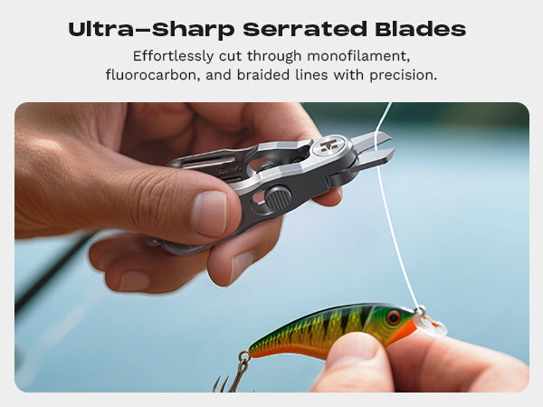 HookEze Fishing Nipper & Retractable Tether Combo