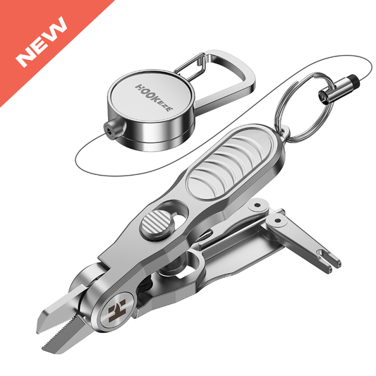 HookEze Fishing Nipper & Retractable Tether Combo