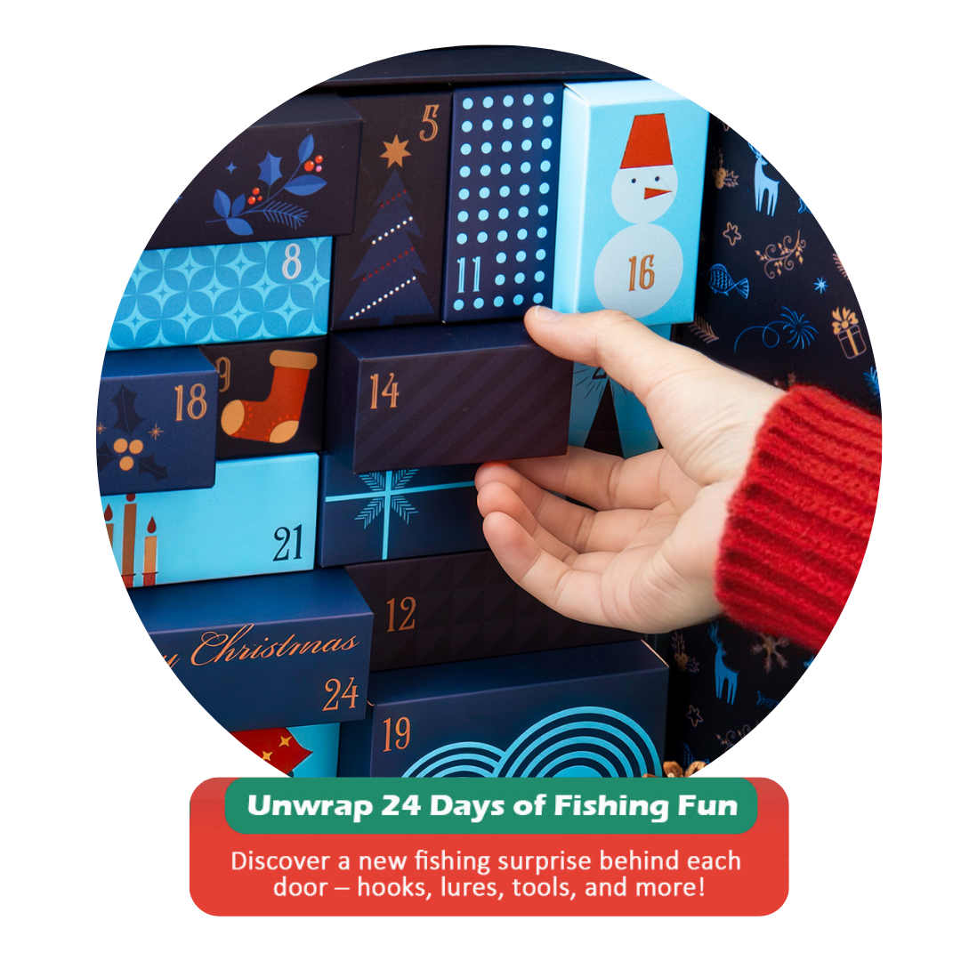 HookEze Fishing Advent Calendar Pro Kit | 24 Days of Fishing Gifts